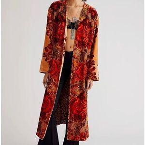 Free People Mirabella Floral Duster